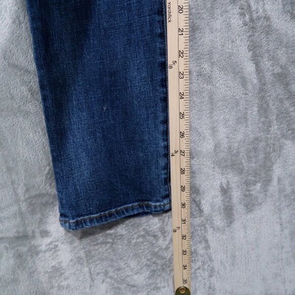 Cabi Jeans Womens 2 Blue Button Fly Straight Distressed Boho Chic Retro Preppy - Picture 14 of 16